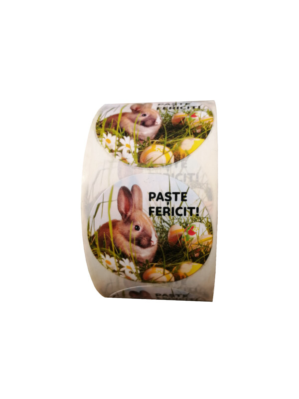 Stickere personalizate Iepuras de Paste - 1 Rola